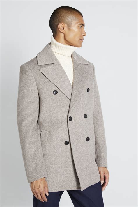 Grey Peacoats .